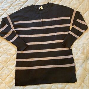 Striped Black and Gray Maurice’s Sweater